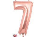 34" Rose Gold Number 7 Oaktree