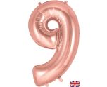 34" Rose Gold Number 9 Oaktree