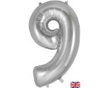 34" Silver Number 9 Oaktree