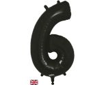 34" Black Number 6 Oaktree