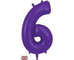 34" Purple Number 6 Oaktree
