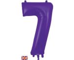 34" Purple Number 7 Oaktree