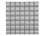 Silver 7x7 Waffle Foil Balloon