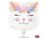 9" Oaktree Floral Kitten Holographic Mini Foil