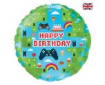 18" Oaktree Happy Birthday Blox Game Round