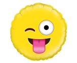 18" Oaktree Crazy Emoji Round