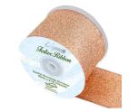 Luxury Wired Edge Ribbon 63mm x 9.1m (10 Yards ) Rose Gold