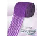 Eleganza Diamond Mesh Purple - 12cm x 9m
