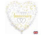 18" Oaktree Happy Anniversary Heart