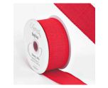 Eleganza Wired Edge Burlap Red - 38mm x 10m