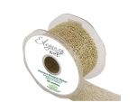Eleganza Web Ribbon Metallic Gold - 50mm x 20m