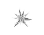 27.5" Party Deco 3D Star Burst Silver