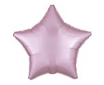 17" Pastel Pink Star Satin Luxe Foil Balloon Anagram - Unpackaged