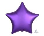 17" Purple Royale Star Satin Luxe Foil Balloon Anagram - Unpackaged