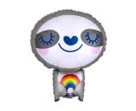 Sloth Rainbow Shape Foil Balloon