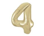 34" Unique Party Gold 4 Foil Balloon